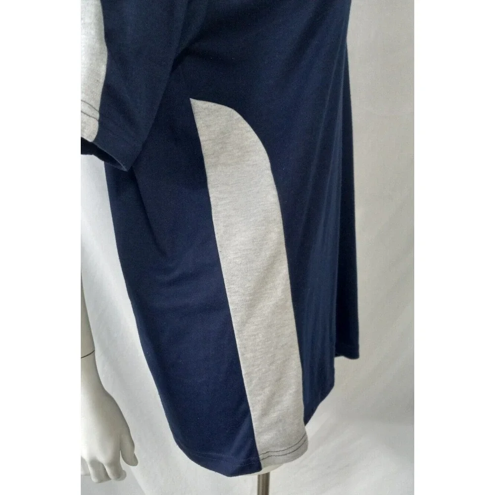 Nike XL men's blue gray vintage shirt black tag crew neck FLAWS single stitch